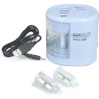 RAPESCO Elektrischer Doppel-Spitzer PS12-USB, hellblau – Bild 2