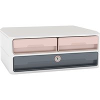 CEP Schubladenbox/Monitorständer MoovUp SECURE, puderrosa