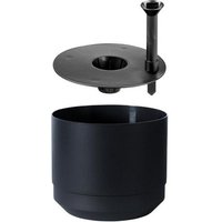 orthex Blumentopf PAULINA, Durchmesser: 200 mm, schwarz – Bild 2