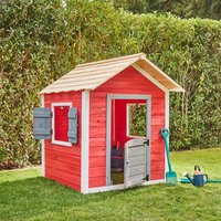 Spielhaus DAS KLEINE SCHLOSS - 106 x 111 cm Rot – Bild 2