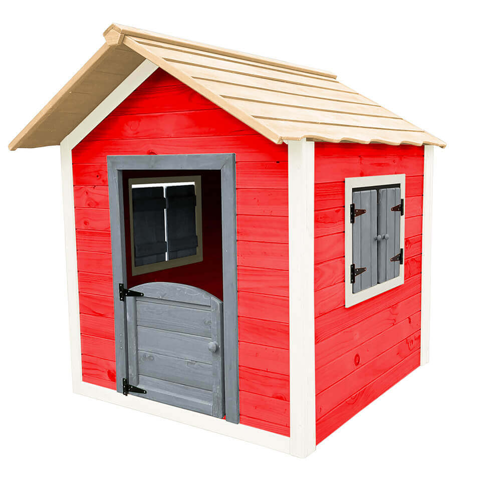 Spielhaus DAS KLEINE SCHLOSS - 106 x 111 cm Rot – Bild 3