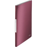LEITZ Sichtbuch Style, A4, PP, mit 20 Hüllen, granat-rot – Bild 2