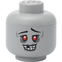 LEGO Aufbewahrungskopf STORAGE HEAD ZOMBIE, S, steingrau