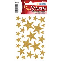 HERMA Weihnachts-Sticker MAGIC, Sterne gold, glittery – Bild 2
