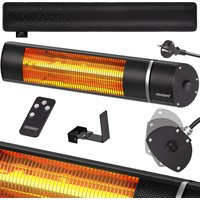 monzana Heizstrahler MZH2000 Schwarz 2000W – Bild 2