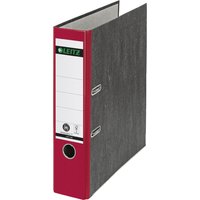 LEITZ Wolkenmarmor-Ordner, 180 Grad, DIN A4, 80 mm, rot – Bild 2