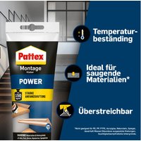 Pattex Montagekleber POWER, weiß, 250 g Standtube