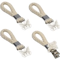 metaltex Tücherclips, Schmetterling, 4er Set