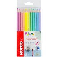 Kores Dreikant-Buntstifte, Kolores Pastel, 12er Kartonetui – Bild 2
