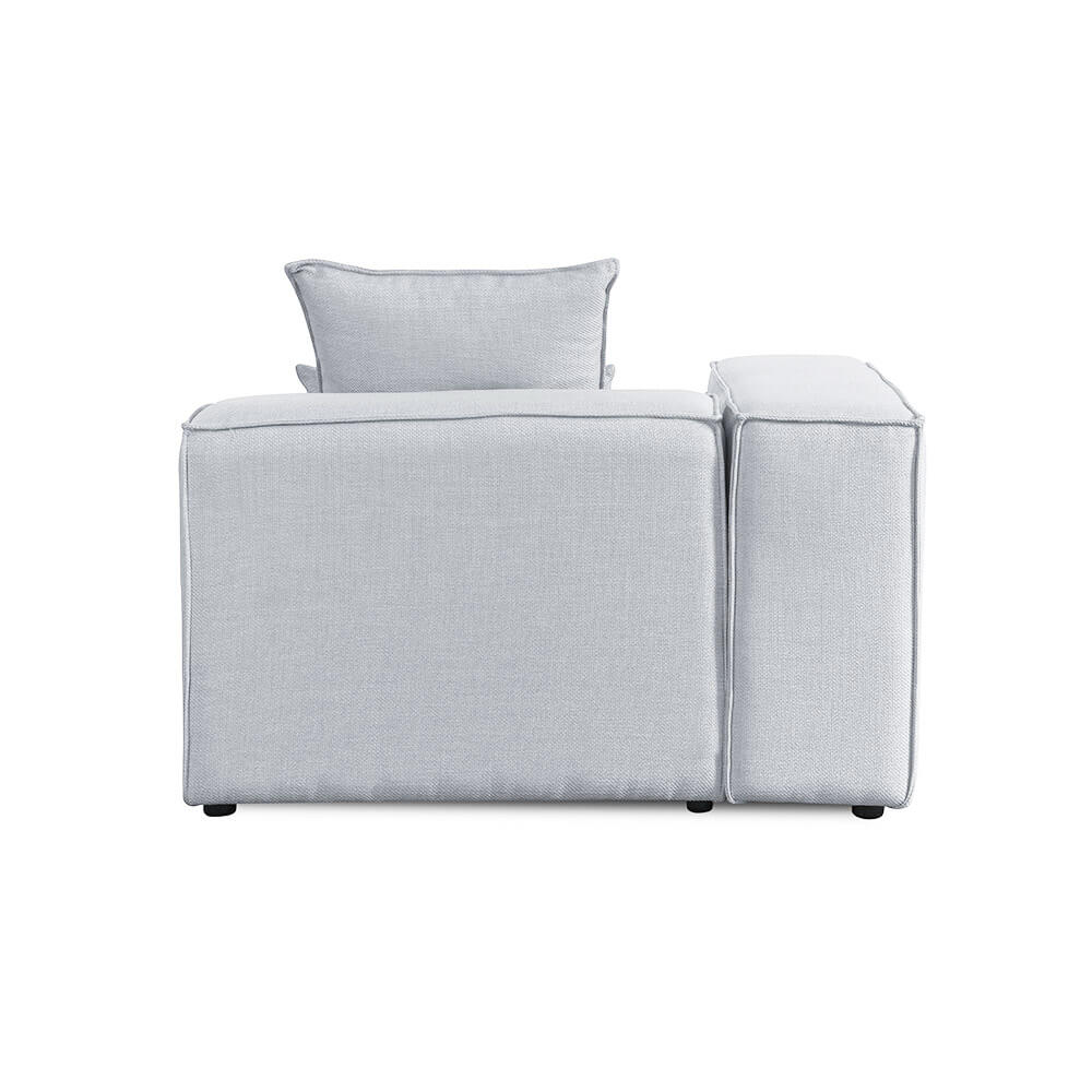 Home Deluxe 4058166244765 Ecksofa Hellgrau – Bild 3