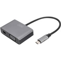 DIGITUS USB-C 4K 2in1 Mini DisplayPort VGA Grafik-Adapter