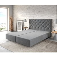 Boxspringgestell Dream-Great 160x200 cm Mikrofaser Anthrazit
