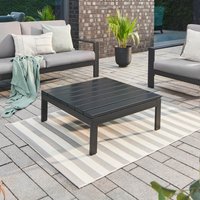 Aluminium Tischplatte für Gartenlounge RIO - Schwarz