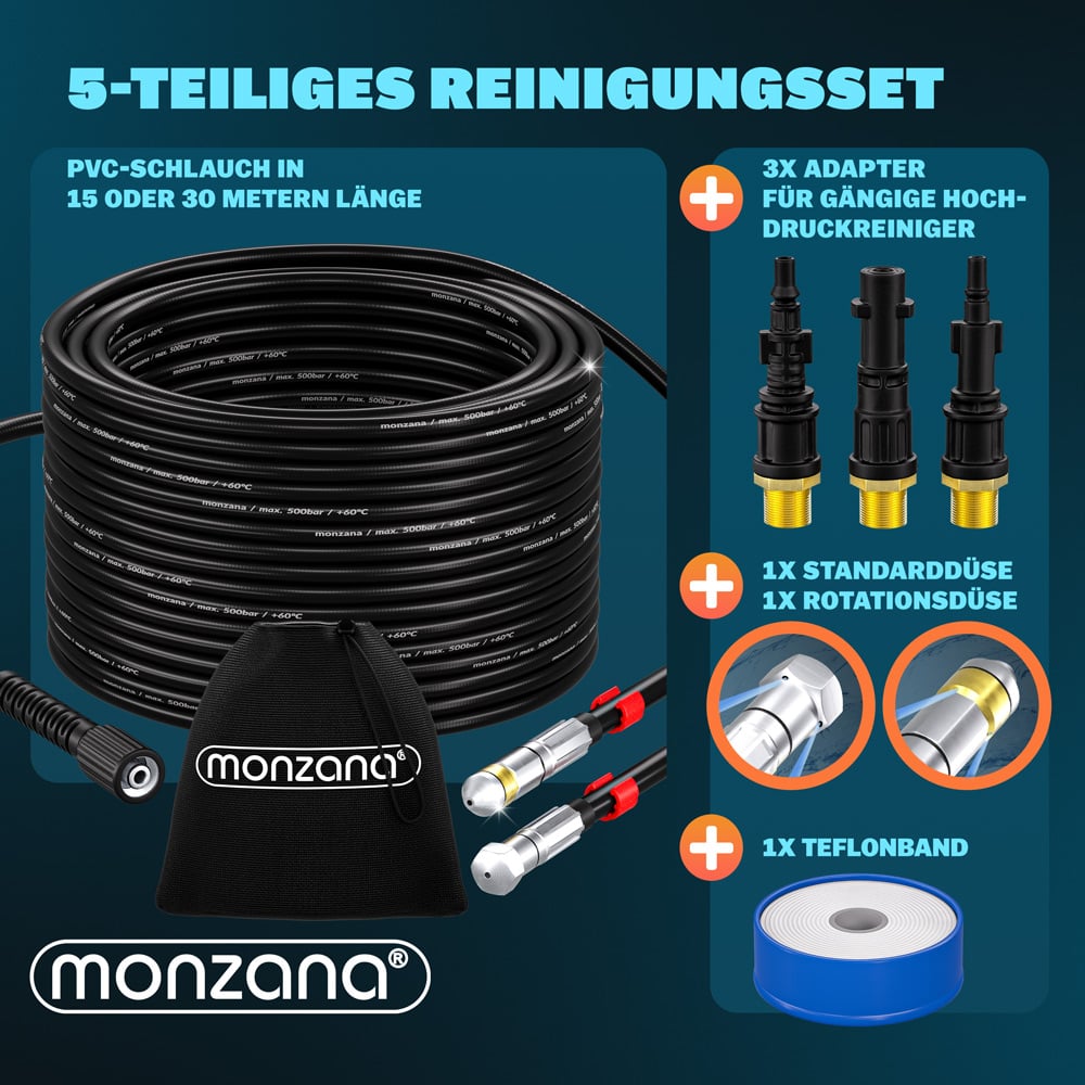 monzana 109610 Rohrreinigungsset 15m – Bild 3