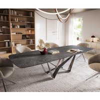 DELIFE Edge Esstisch ausziehbar anthrazit