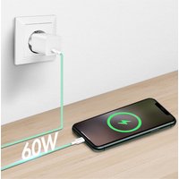 LogiLink USB 2.0 Kabel, USB-C - USB-C Stecker, 0,5 m, grün