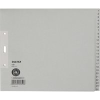 LEITZ Tauenpapier-Register, Zahlen, A4 Überbreite, 1-25,grau – Bild 2