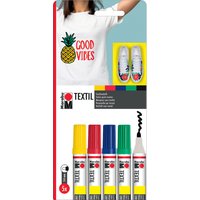 Marabu Textilmarker, Textil Painter, 5er Blister