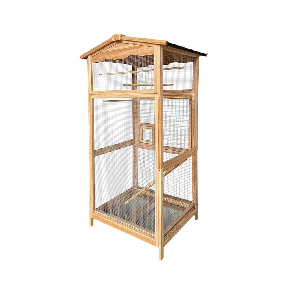 Vogelkäfig aus Holz PICO 89 x 176 cm – Bild 3