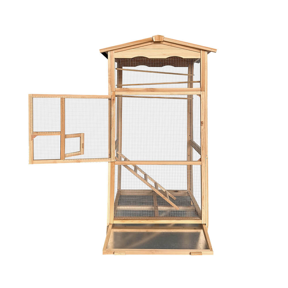 Vogelkäfig aus Holz PICO 89 x 176 cm – Bild 4