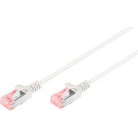 DIGITUS Slim Patchkabel, Kat. 6, U/UTP, 1,0 m, grau