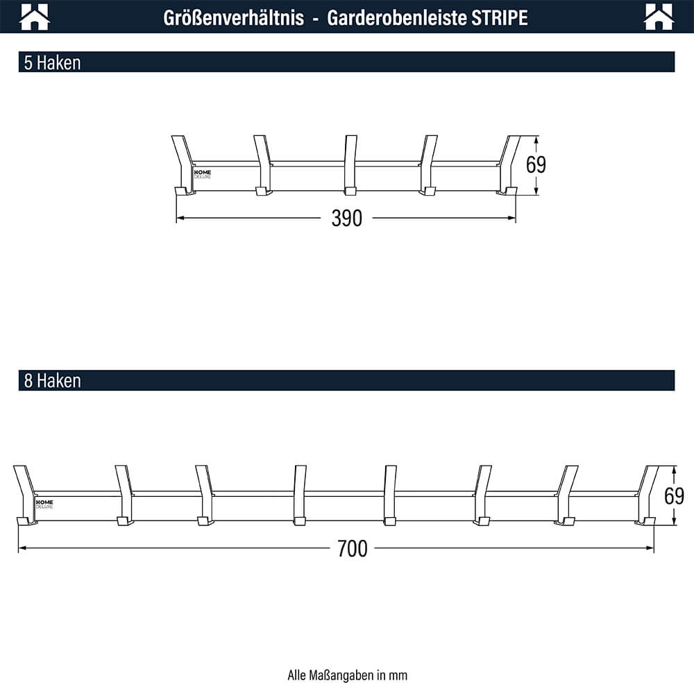 Home Deluxe 4058166273741 Garderobenleiste – Bild 6