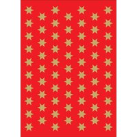 HERMA Weihnachts-Sticker DECOR, Sterne, 8 mm, gold – Bild 2