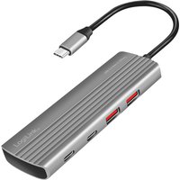LogiLink USB 3.2 Ultra-Slim-Hub, 7-Port, 2x USB-A, 5x USB-C
