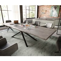 DELIFE Edge Esstisch Akazie Schwarz