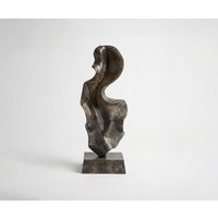 Skulptur Arvena B26 x T14 x H70 cm Aluminium Umbra Antica Handgemacht