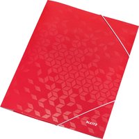 LEITZ Eckspannermappe WOW, DIN A4, Karton, rot – Bild 2