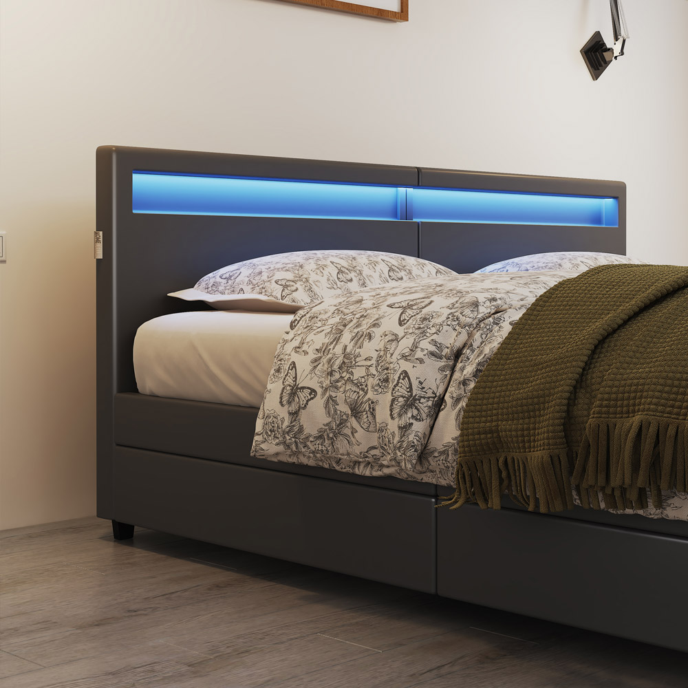 Home Deluxe 4058166270825 Familienbett Schwarz – Bild 5