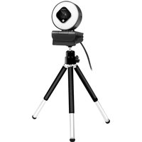 LogiLink Full-HD-USB-Webcam mit Dual-Mikrofon, schwarz