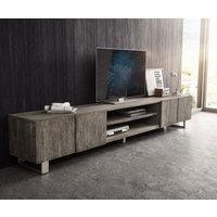 DELIFE Live-Edge Lowboard Platin