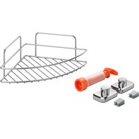 Metaltex SC-6465311 Eckregal silber – Bild 2