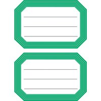 HERMA Buchetiketten, grüne Randgestaltung, 82 x 55 mm