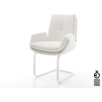 Freischwinger Clea-Flex Bouclé Creme-Weiß Freischwinger flach Weiß