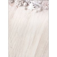 sigel Weihnachts-Motiv-Papier, Rustic White, A4, 90 g/qm