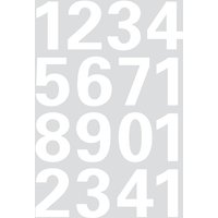 HERMA Zahlen-Sticker 0-9, Folie weiß, wetterfest