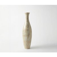 Vase Nuvia B20 x T20 x H77 cm Glas Alabaster Gold Handgemacht