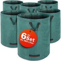 Gardebruk Gartenabfallsack 6er-Set Grün je 280 Liter
