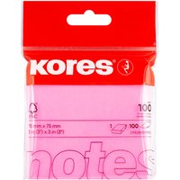 Kores Haftnotizen, NEON NOTES, 75 x 75 mm, blanko, pink – Bild 2