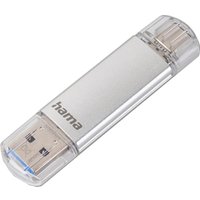 hama USB 3.0 / 3.1 Speicherstick, C-Laeta, 256 GB, silber