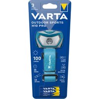 VARTA LED-Kopflampe, Outdoor Sports H10 Pro, blau/grau