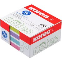 Kores Recycling Haftnotiz-Würfel, Recycled Pastel Notes