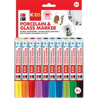 Marabu Marker, Porcelain & Glas KIDS, MEGA FUN
