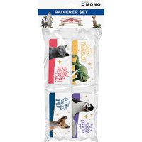 Tombow Kunststoff-Radierer MONO, Die Schule..., 4er Pack – Bild 2