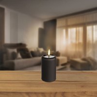 LED-Kerze mit Timerfunktion, Ø ca. 7,5 cm – Bild 2