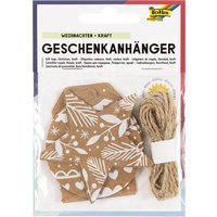 folia Geschenkanhänger, Weihnachten Kraftpapier