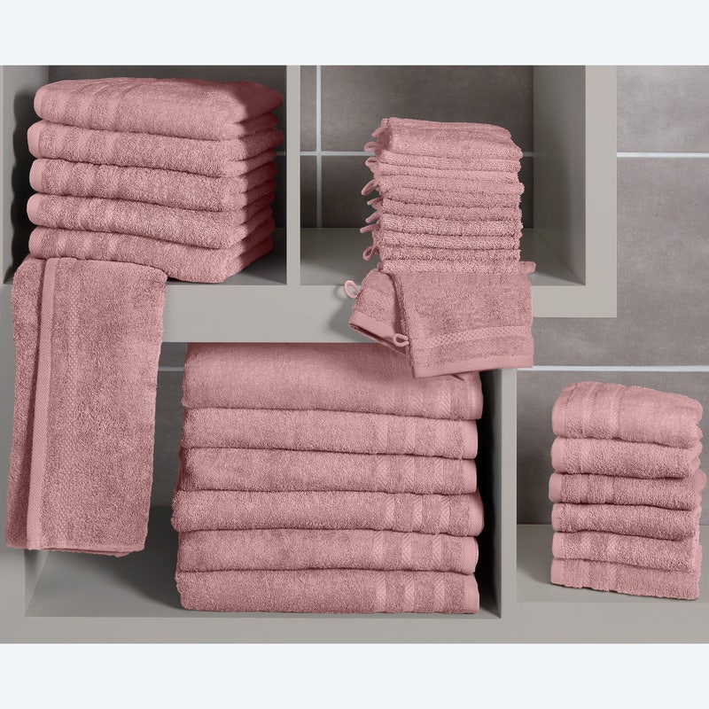 NKD 1731782 Frottee-Gästetuch pink – Bild 2